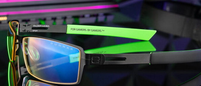 Le modèle de lunettes gaming Moba Gunnar x Razer 